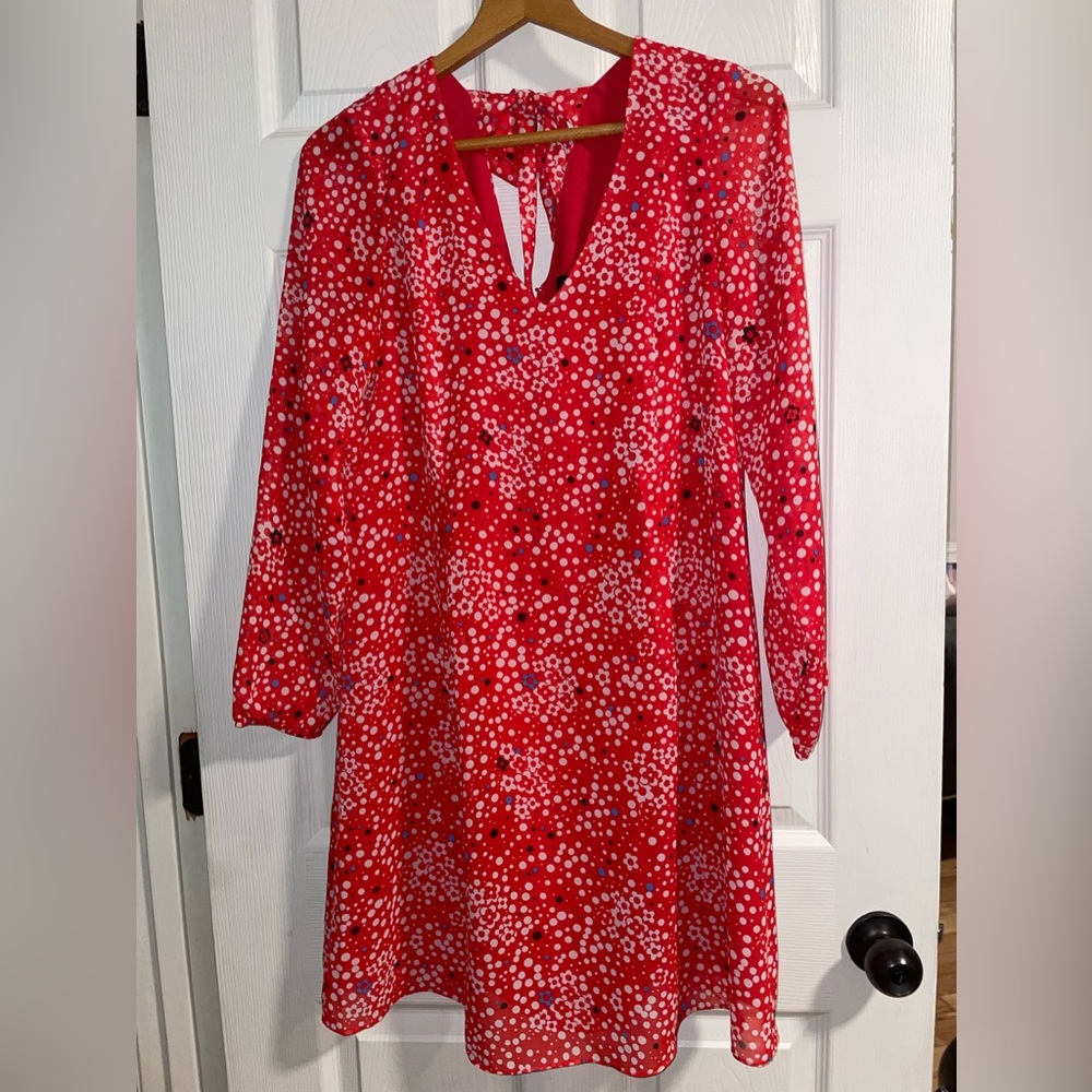 I.N.C. International Concepts® breezy shift red floral dress